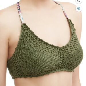 Time & tru Bay Leaf Bikini top